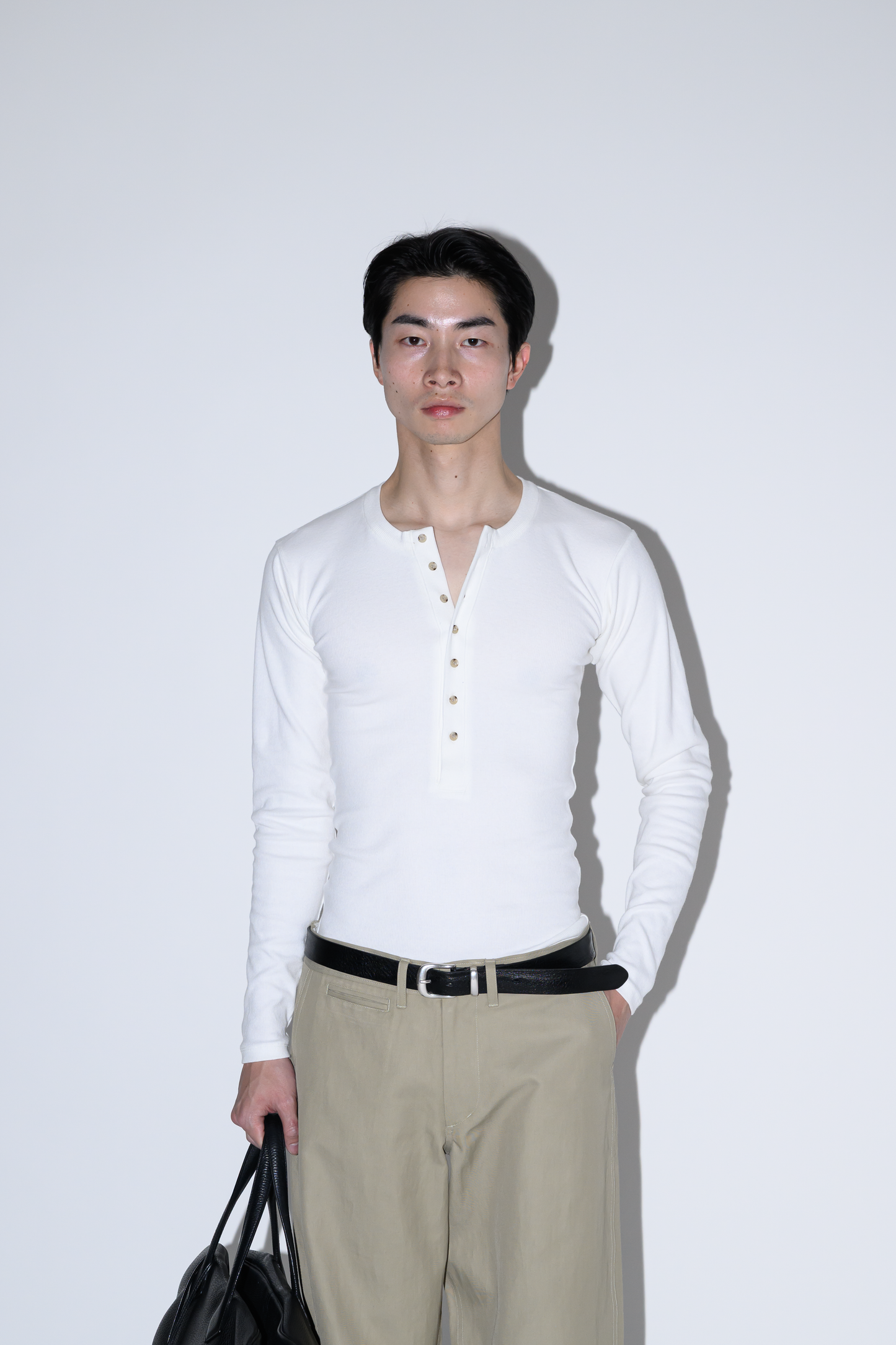 Marc Henley Neck Long Sleeve T-shirt