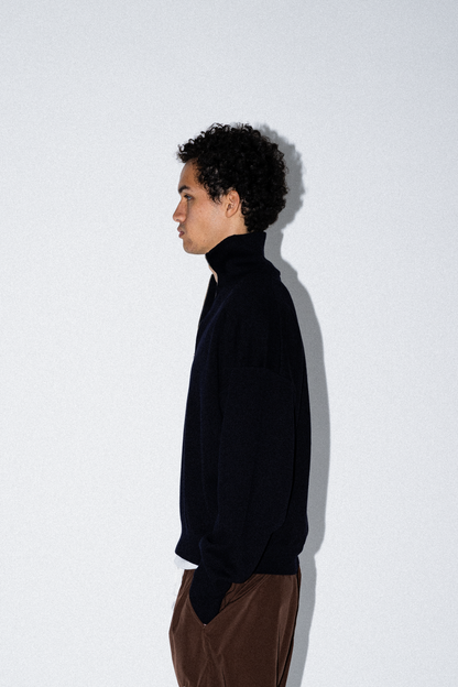 Chris Cotton Cashmere Half-Zip Pullover