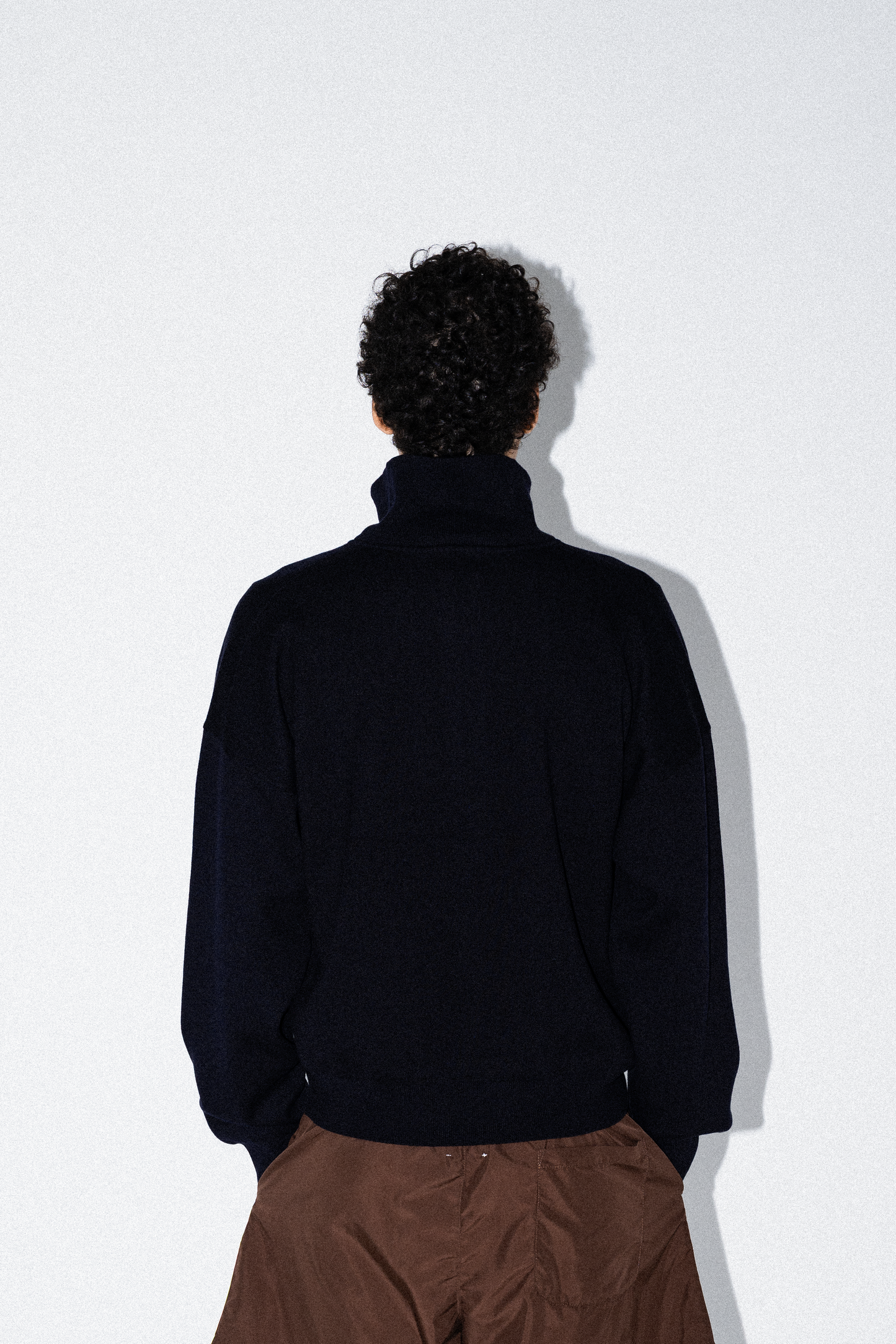 Chris Cotton Cashmere Half-Zip Pullover