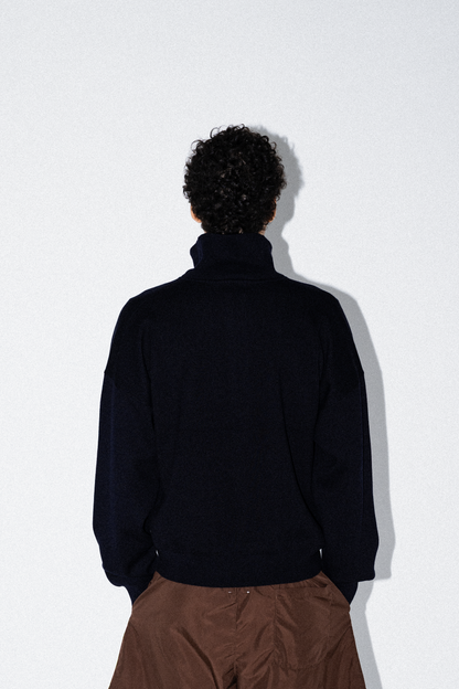 Chris Cotton Cashmere Half-Zip Pullover