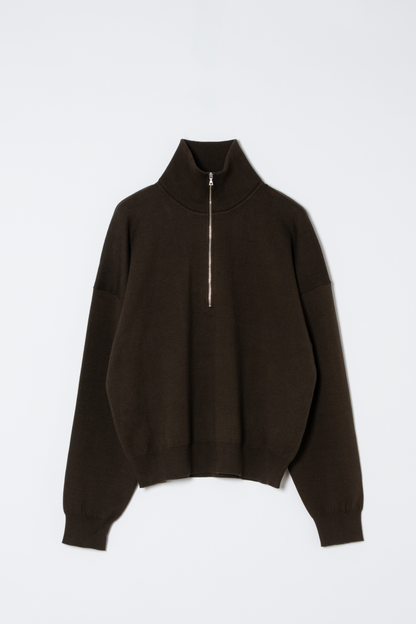 Chris Cotton Cashmere Half-Zip Pullover