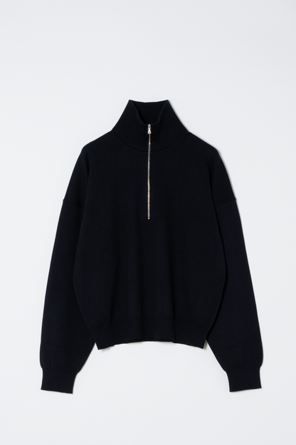 Chris Cotton Cashmere Half-Zip Pullover