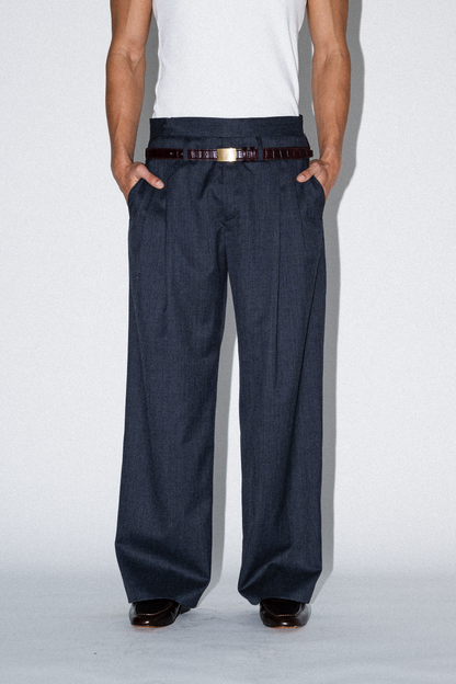 Joe Low-Rise Wool Trousers