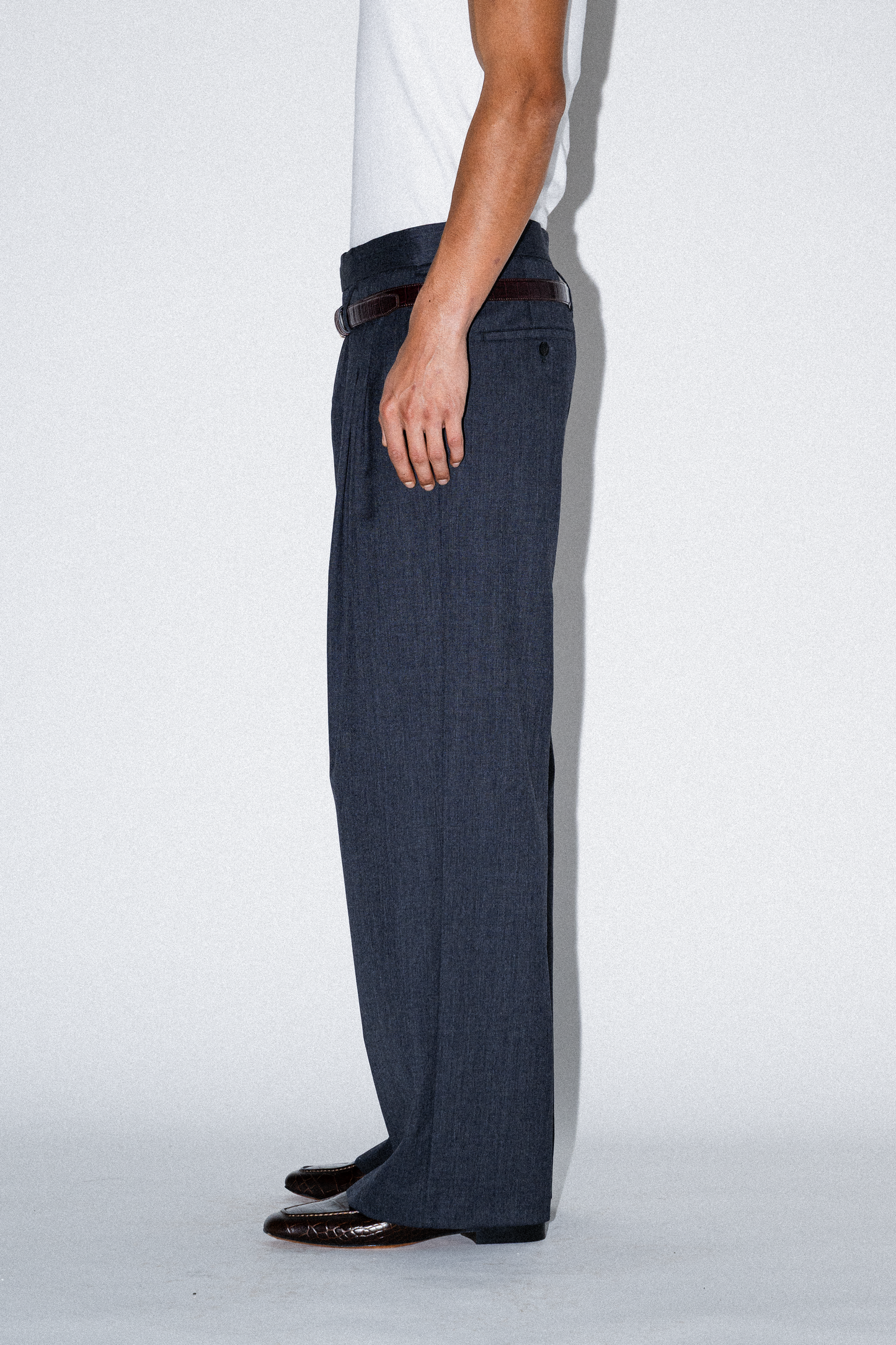 Joe Low-Rise Wool Trousers