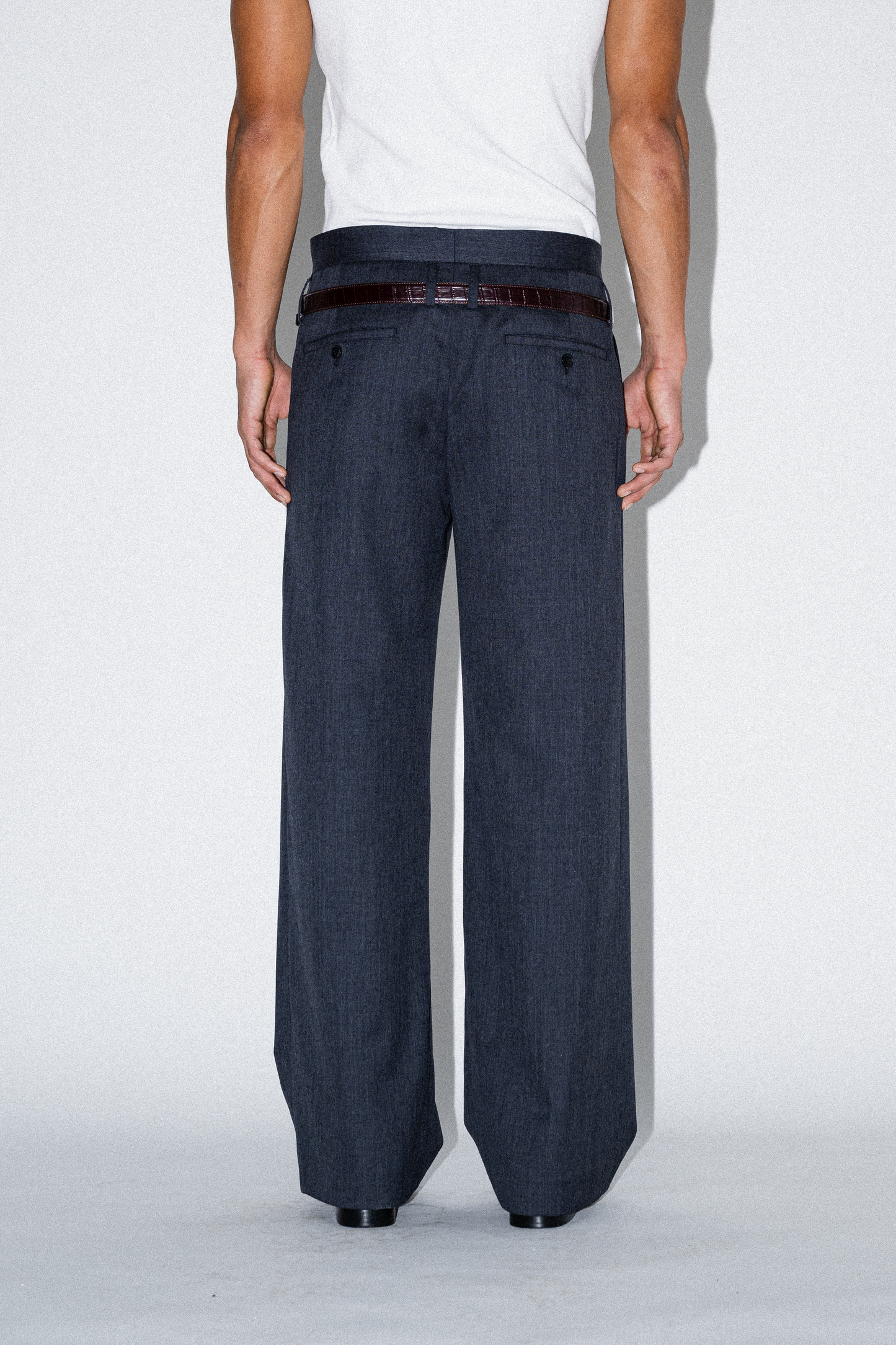 Joe Low-Rise Wool Trousers