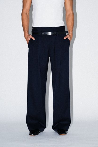 Joe Low-Rise Wool Trousers