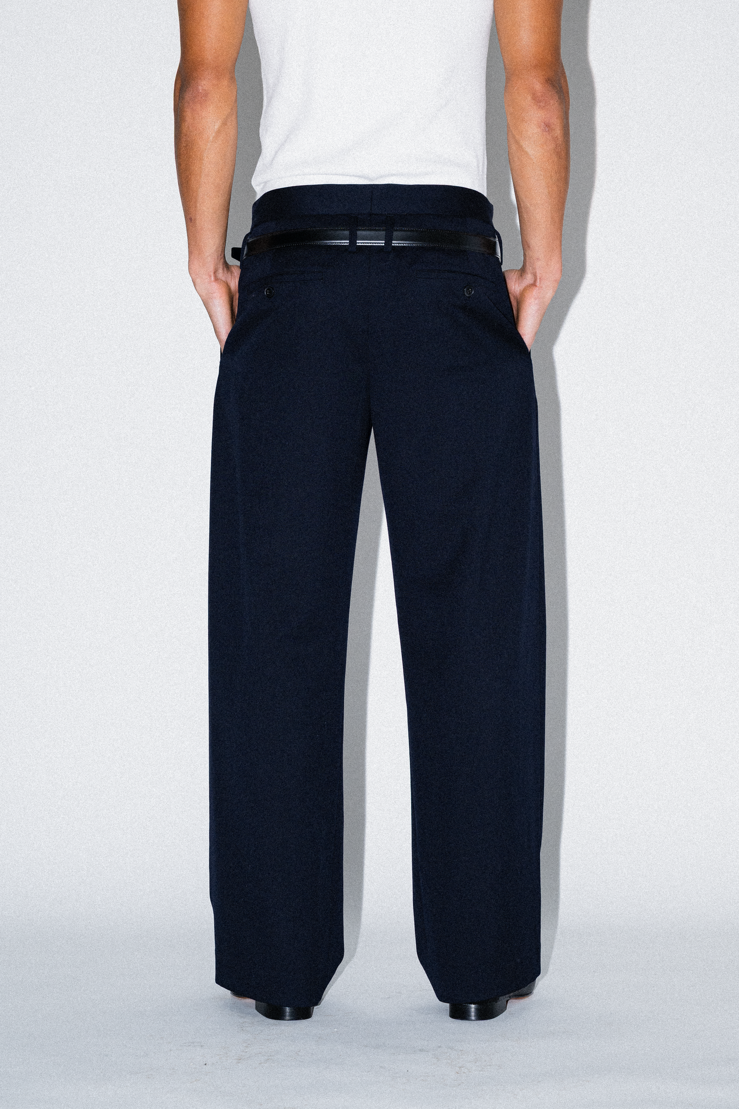 Joe Low-Rise Wool Trousers