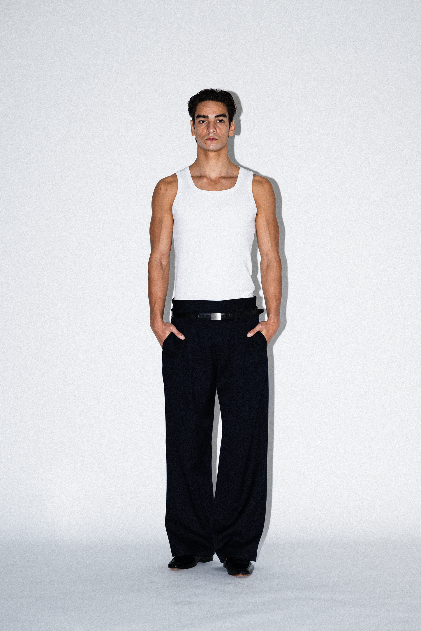 Joe Low-Rise Wool Trousers
