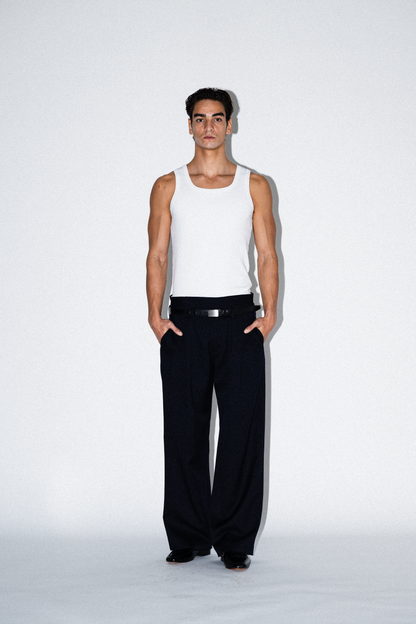 Joe Low-Rise Wool Trousers