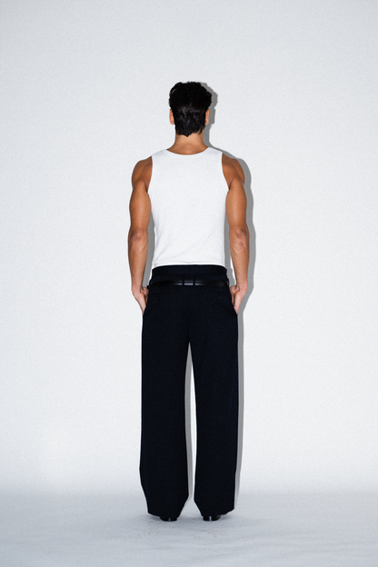 Joe Low-Rise Wool Trousers