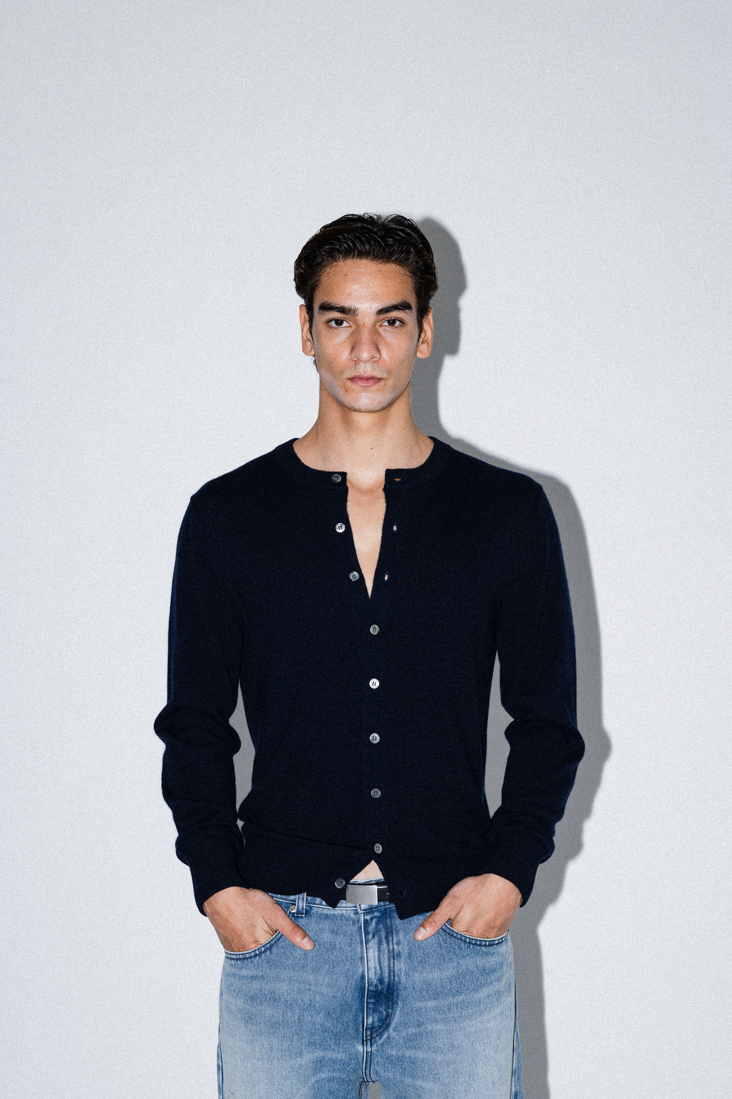 Kyle Cashmere Crew Neck Cardigan