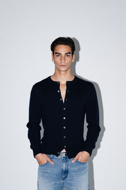 Kyle Cashmere Crew Neck Cardigan