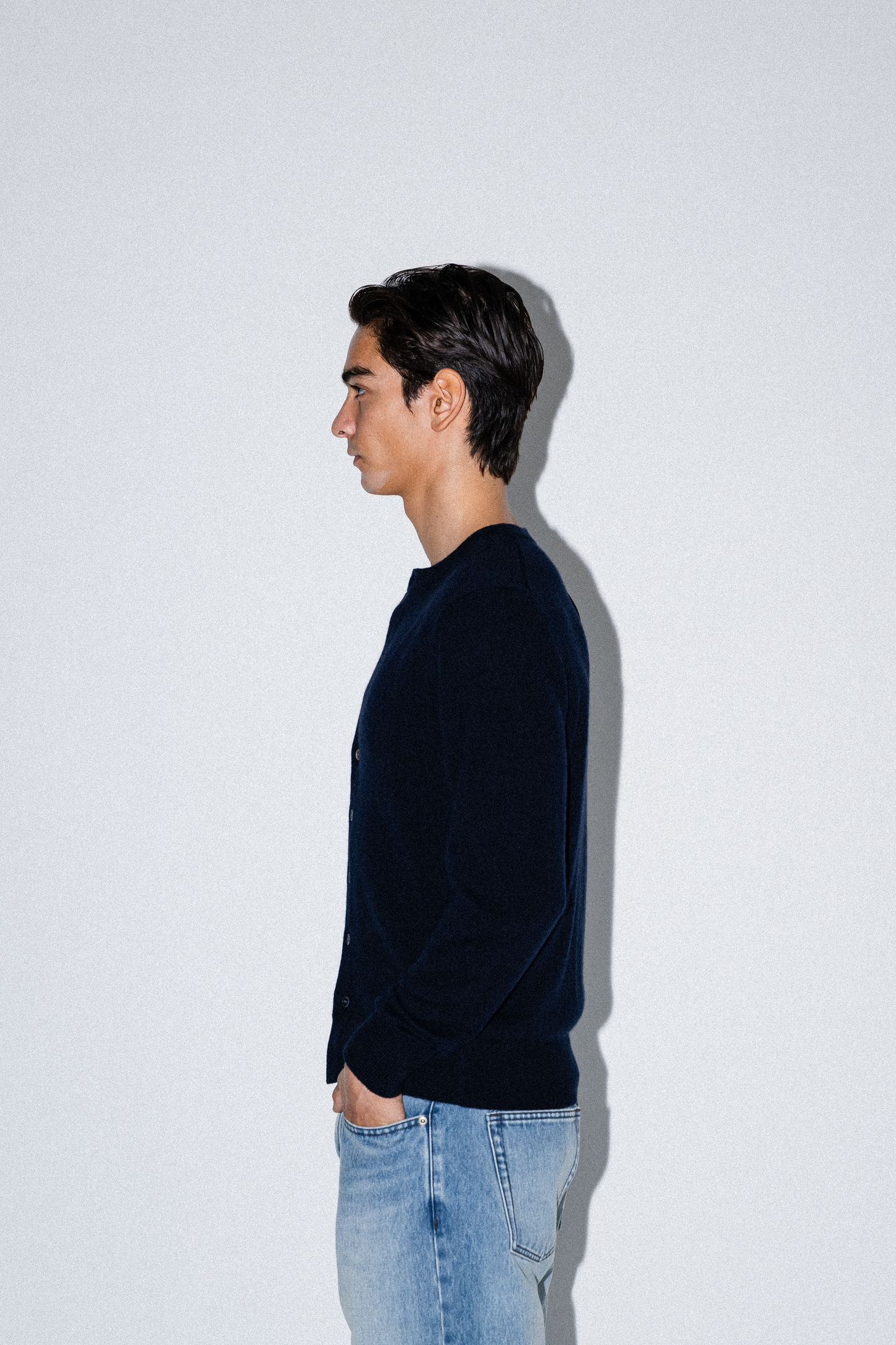 Kyle Cashmere Crew Neck Cardigan