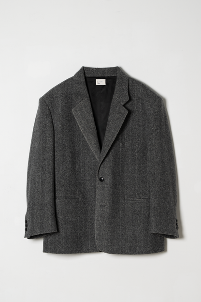 Bill Oversized Herringbone Blazer